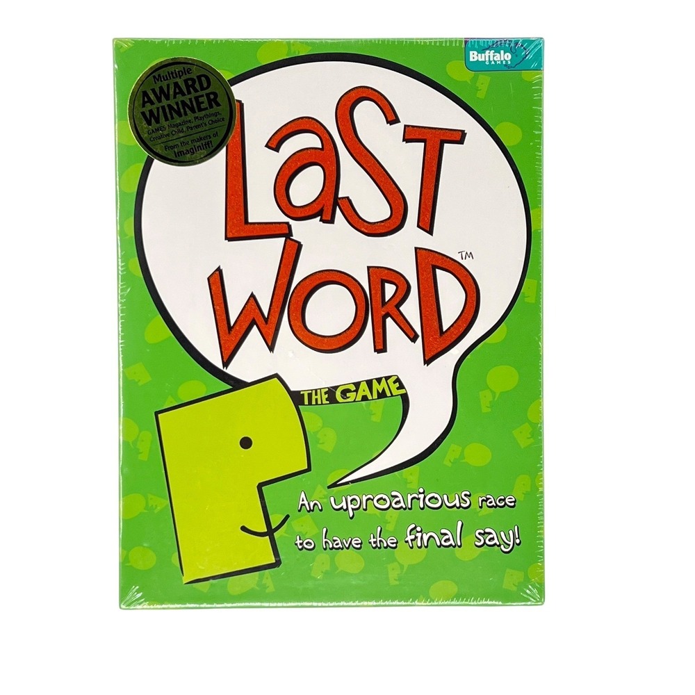 Buffalo Games Last Word Board Game Unisex OS Green Word Race Party Game New